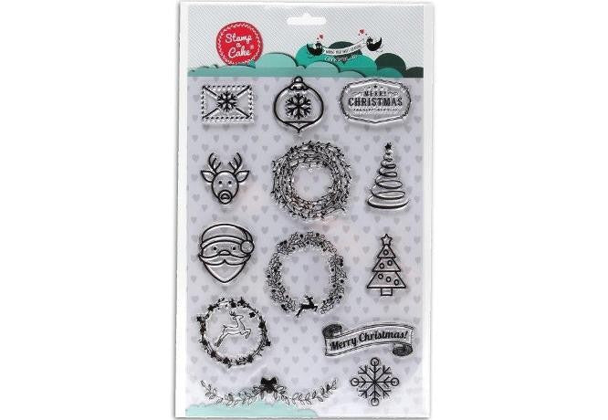 Stamp a Cake Stamp Set Christmas Joy