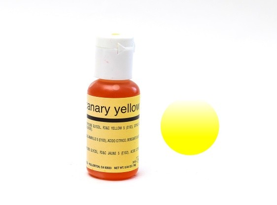 Airbrush Colour Chefmaster Canary Yellow .64oz /18g