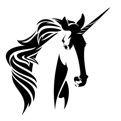 Unicorn stencil by Silho