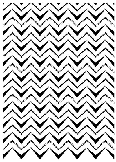 Boho Beat Chevron style Silho stencil