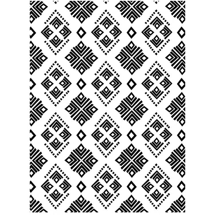 African Soul geometric style Silho stencil