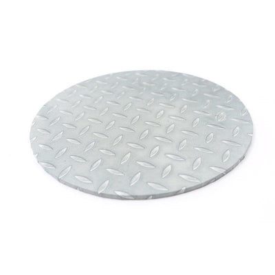 Checker Diamond Plate Finish Masonite Cake board 10 inch round