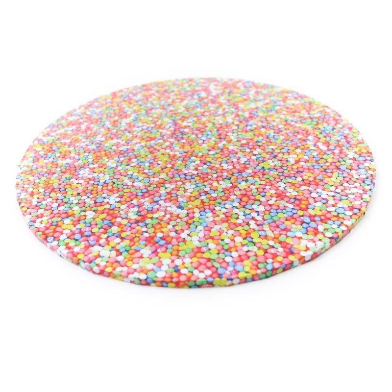Sprinkles Non Pareils Finish Masonite Cake board 14 inch round