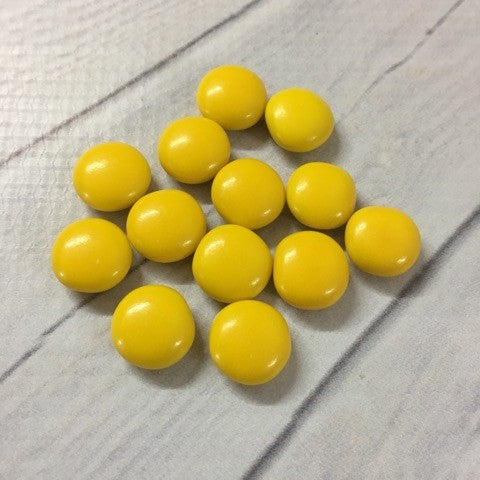 Chocolate drop gems buttons YELLOW