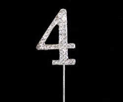 4.5cm Diamante number pick 4