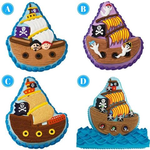 Pirate ship cake pan