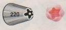 Standard Wilton icing nozzle tip 220 Drop Flower
