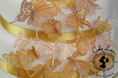 Cake lace Claire Bowman mat Beautiful Butterflies