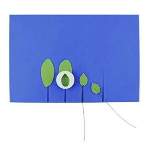 Pme veined rolling board with grooves for wires, use to create a gumpaste leaf with a deep vein on the back to allow for a wire to be inserted into gumpaste
