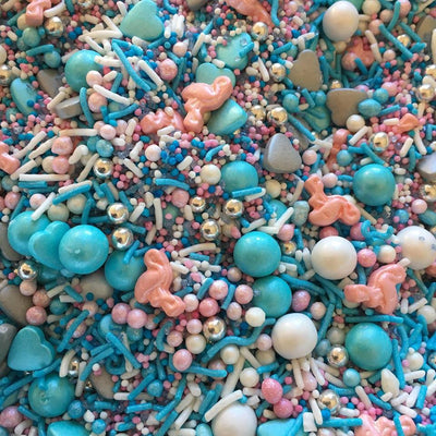 Sprinkle Medley Pool Party 150g (blue pink white flamingos hearts)