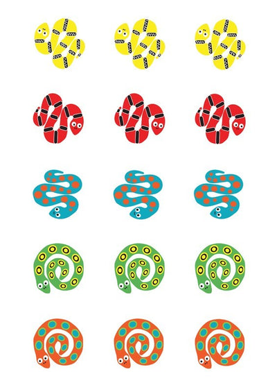 Design Sheet edible image Snakes