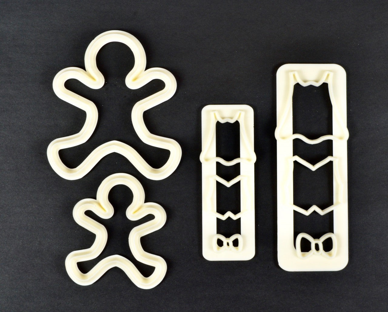 Fmm Gingerbread boy or man people or family Tappit cutter set