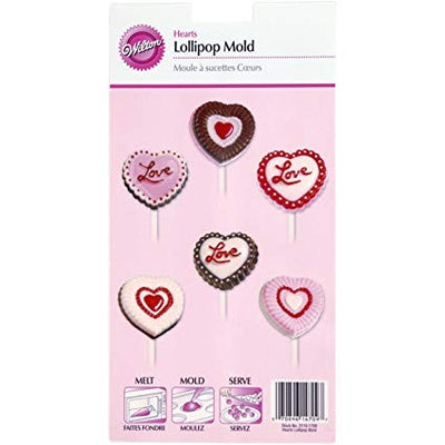 Heart lollipop chocolate mould by Wilton