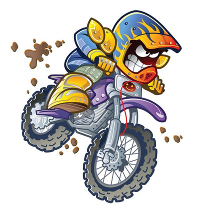 Design Sheet edible image Motorcross dirt bike