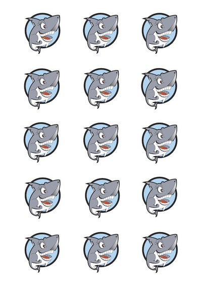 Design Sheet edible image Shark