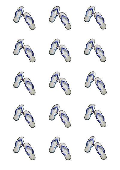 Design Sheet edible image Jandals