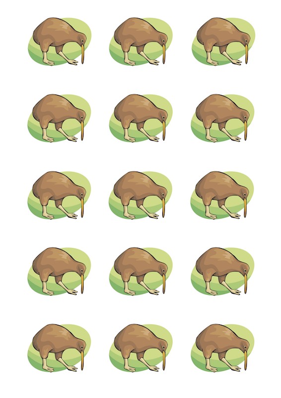 Design Sheet edible image Kiwi