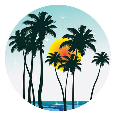 Design Sheet edible image Palm tree trees
