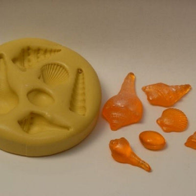 Assorted Seashells silicone mould for isomalt by Simi Cakes