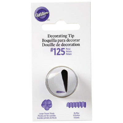Large Wilton icing nozzle tip No 125 rose petals ruffles and more