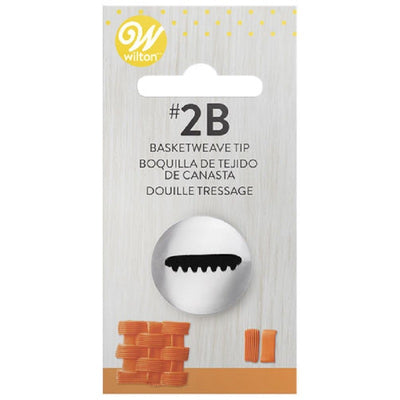 Large Wilton icing nozzle tip 2B Basketweave