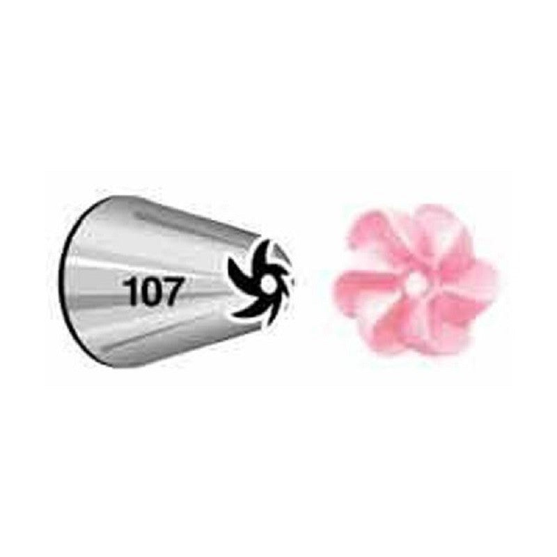 Standard Wilton icing nozzle tip No 107 Drop Flower
