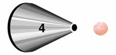Standard Wilton icing nozzle tip No 4 Writing Lines and Dots