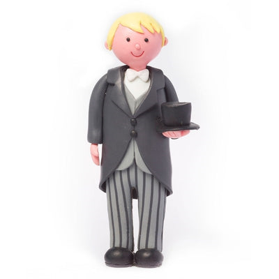 Claydough groom Blonde Top Hat and Tails