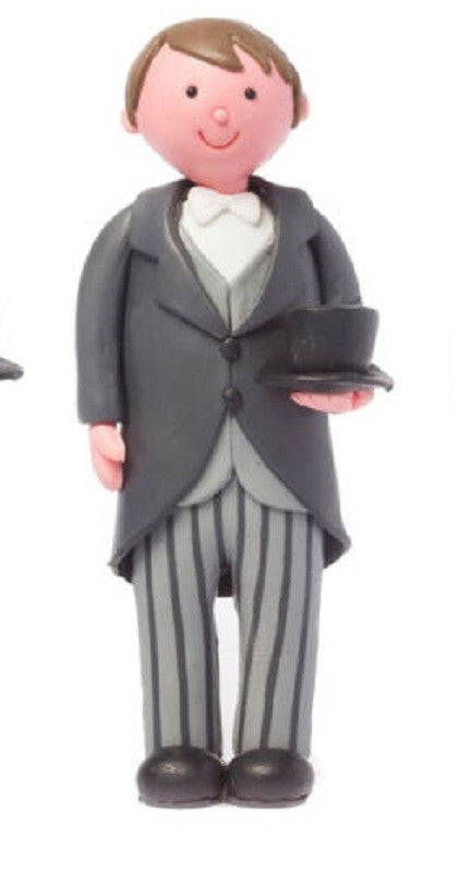 Claydough groom Brown hair Top Hat and Tails