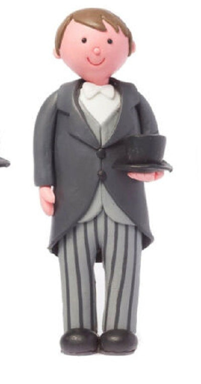 Claydough groom Brown hair Top Hat and Tails