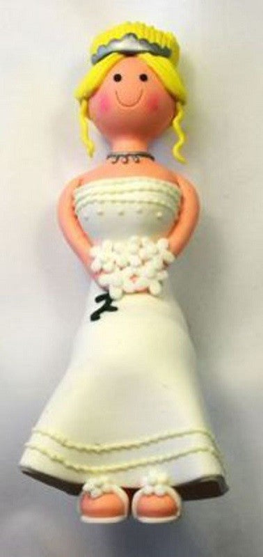 Bride Claydough Seated Fair Hair Blonde