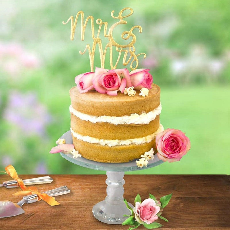 PME Cake topper cutter MR & MRS Script