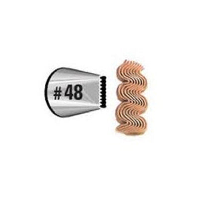 Standard Wilton icing nozzle tip No 48 Basketweave
