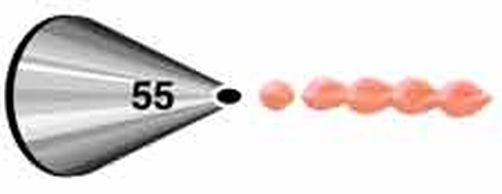 Standard Wilton icing nozzle tip No 55 Outline