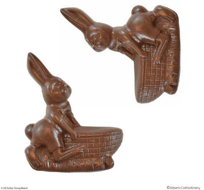 Easter Bunny with basket 3d chocolate mould
