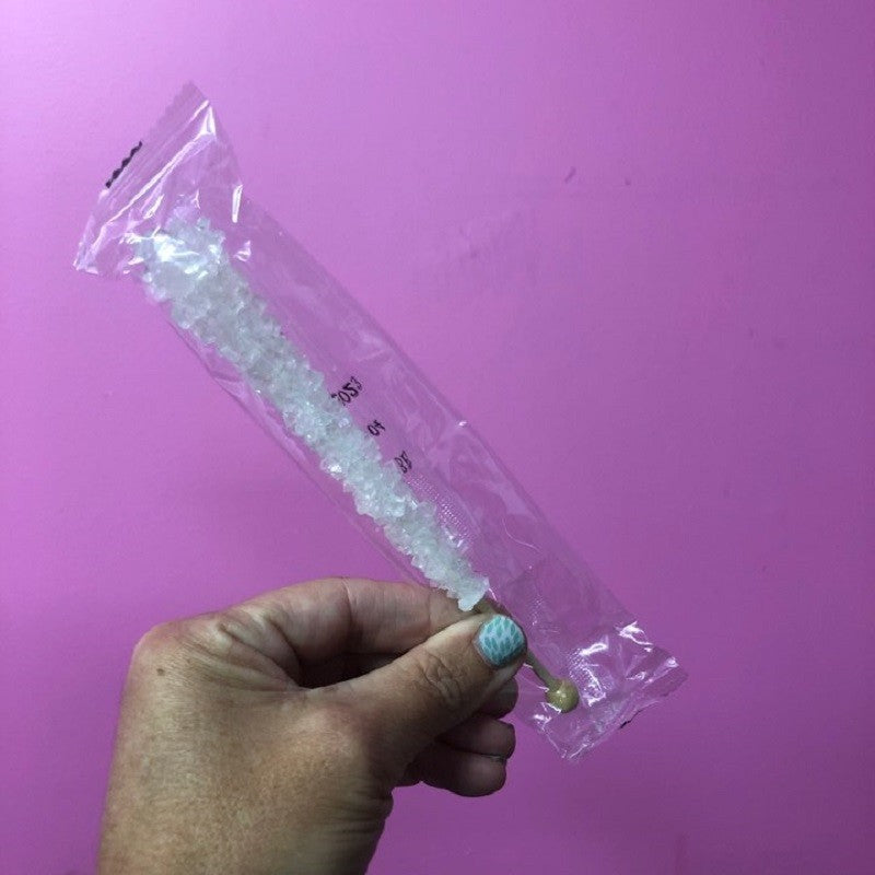 Rock Candy lollipop Long wooden stick clear sugar