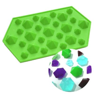 3d diamond gems silicone mould