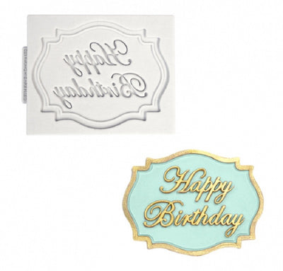 Happy Birthday silicone mould by Katy Sue Designs