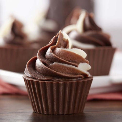 Square dessert cup chocolate mould 2 piece set