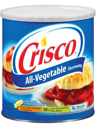 Crisco vegetable shortening 1lb/453g great for baking and frying