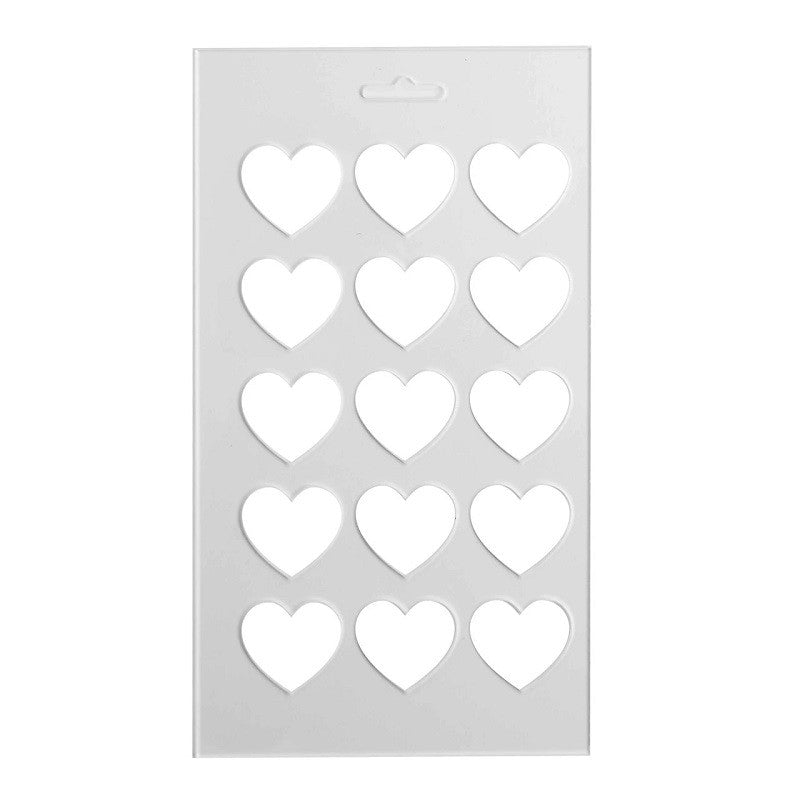 Chocolate Template Chablon mat Hearts