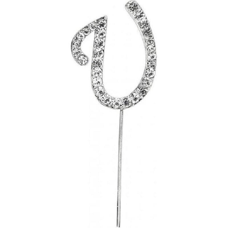 Diamante letter pick U