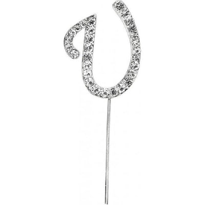 Diamante letter pick U
