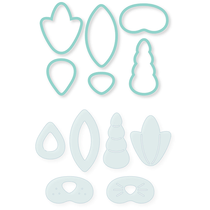 Sweet Sugarbelle cake topper cookie cutter set for unicorn and fun animals