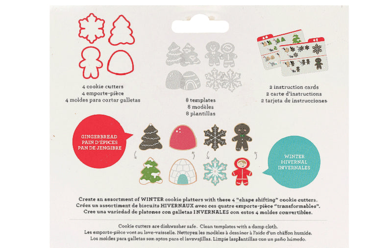 Sweet Sugarbelle Shape Shifter Winter Cookie cutter set