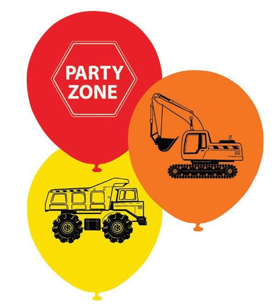 Construction Vehicles party balloons (10)