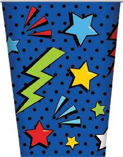 Comic Book Super Heroes party cups (8)