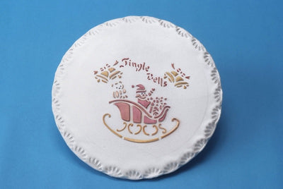 Jingle Bells Santa and Sleigh Stencil by PME