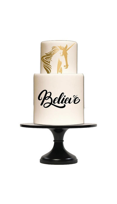 Unicorn stencil by Silho