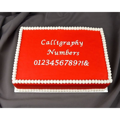 FLEXABET Calligraphy Numbers and Symbols ONLAY by MARVELOUS MOLDS